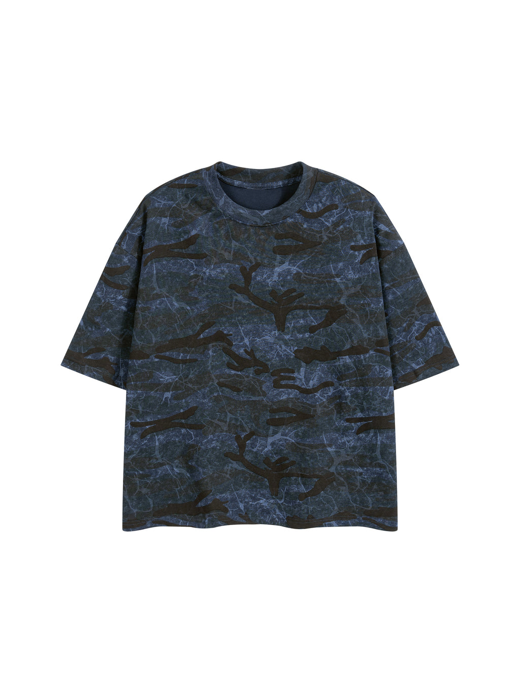 Unisex Boxy Camo Print T-Shirt