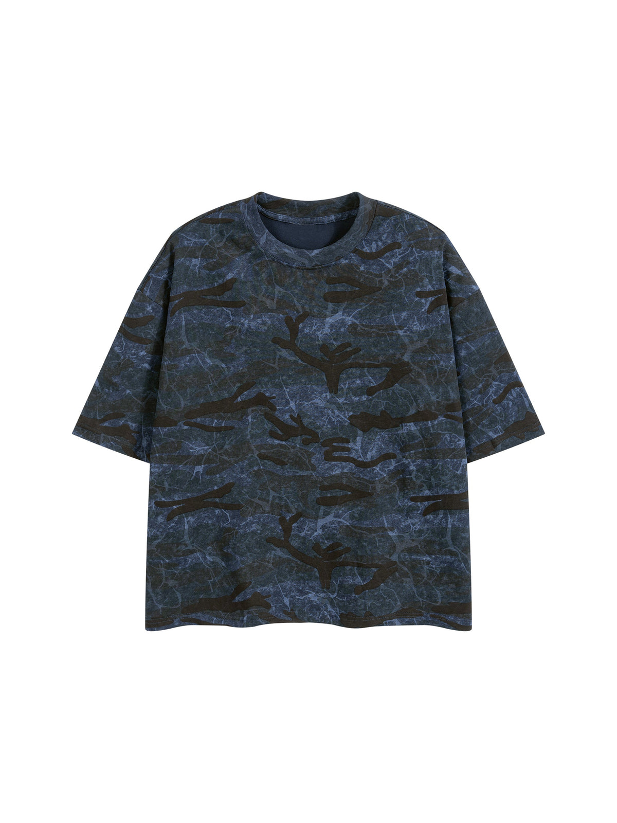 Unisex Boxy Camo Print T-Shirt