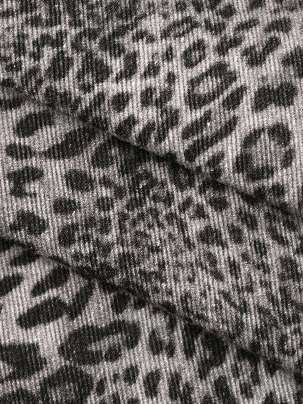 Unisex Vintage Wash Leopard Wide Leg Jeans