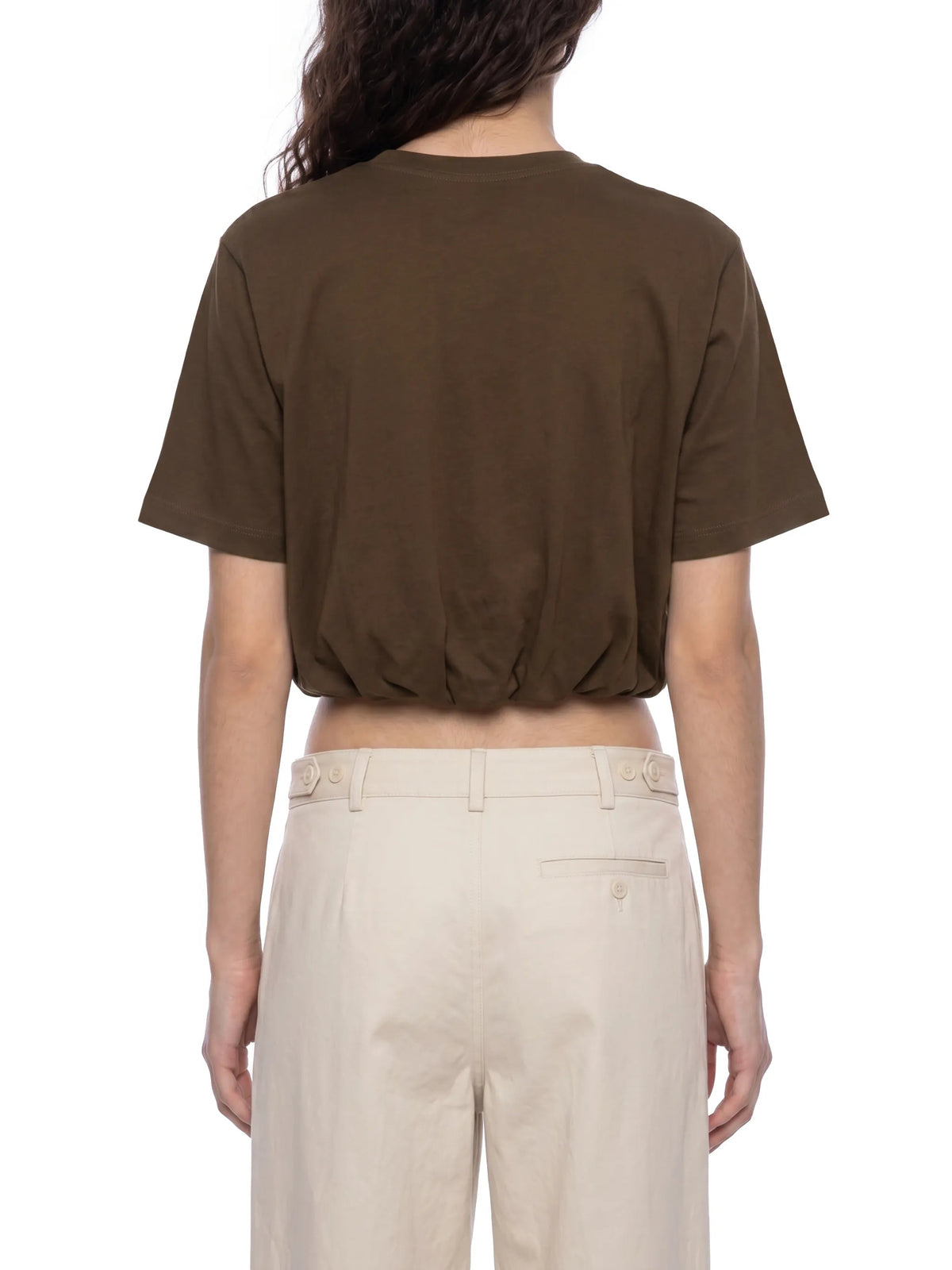 Women’s Crop Bubble Hem T-Shirt