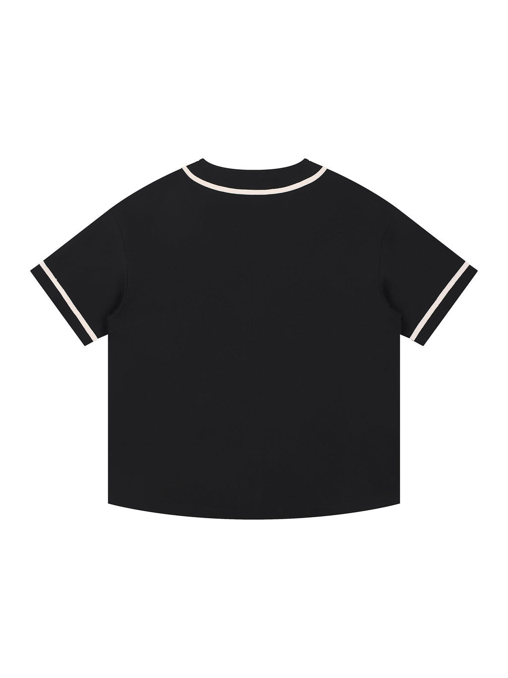 Unisex Contrast Piped Button-Up Jersey gallery view