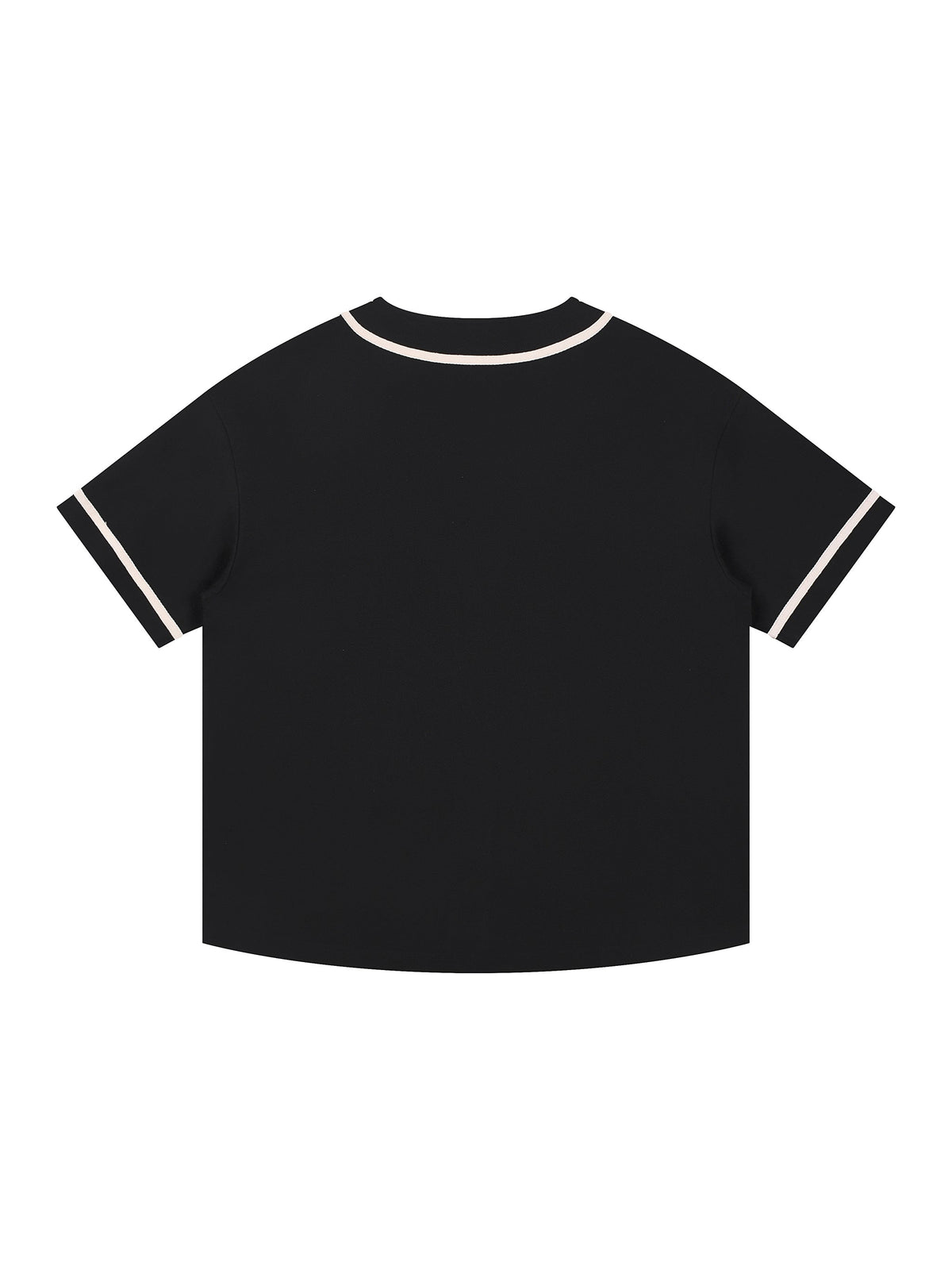 Unisex Contrast Piped Button-Up Jersey gallery view