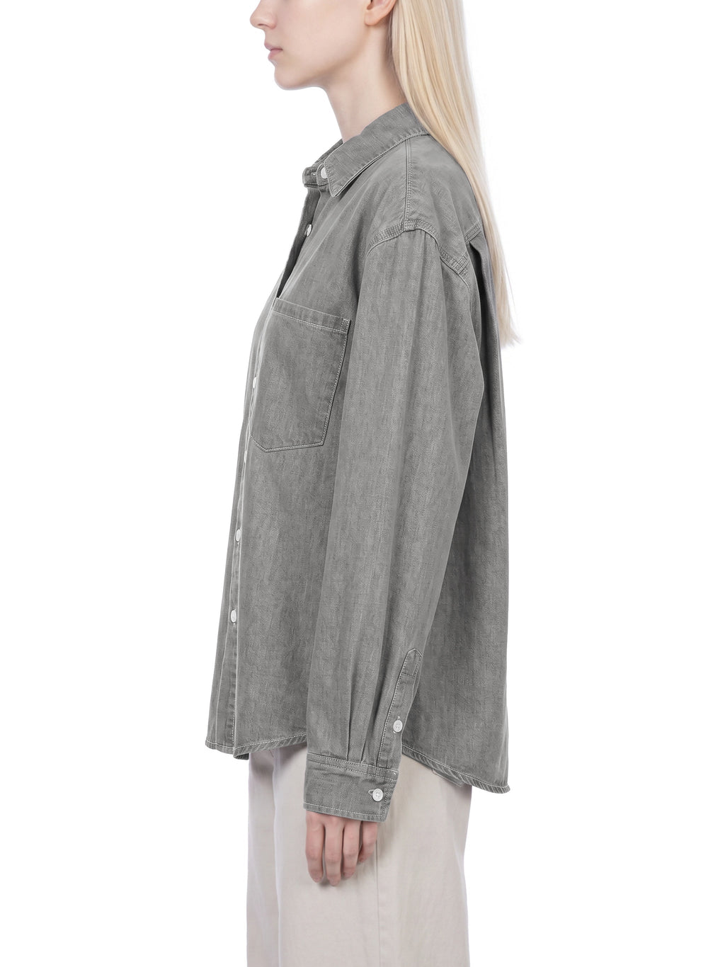 Unisex Vintage Wash Denim Shirt