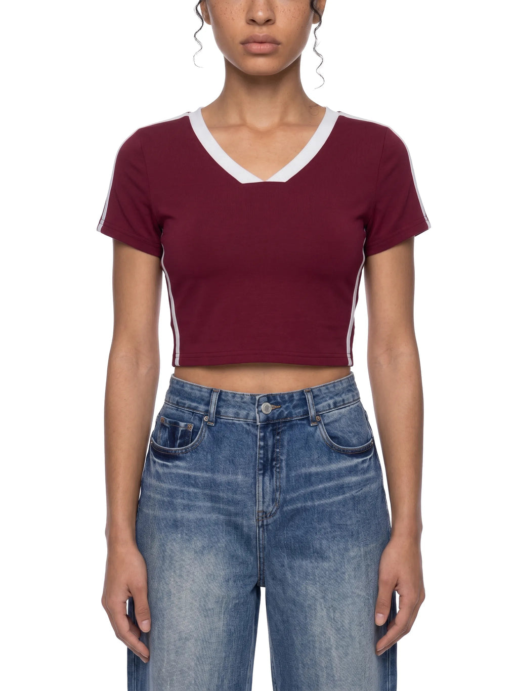 Women’s Slim Fit Color Block T-Shirt