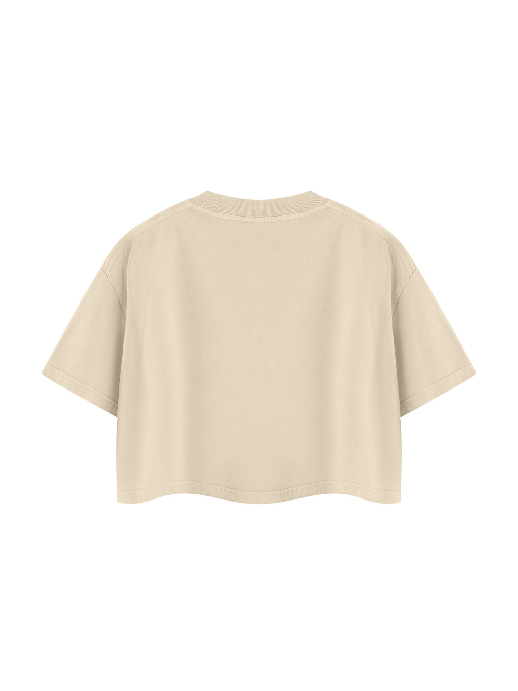 Women's Mineral Wash Cotton Crop T-Shirt