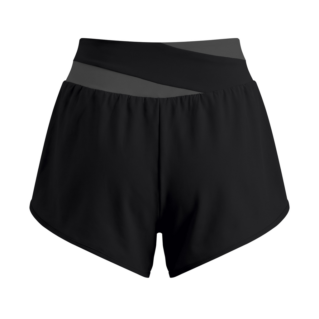 Off Script Women’s High-Rise Panelled Yoga Shorts