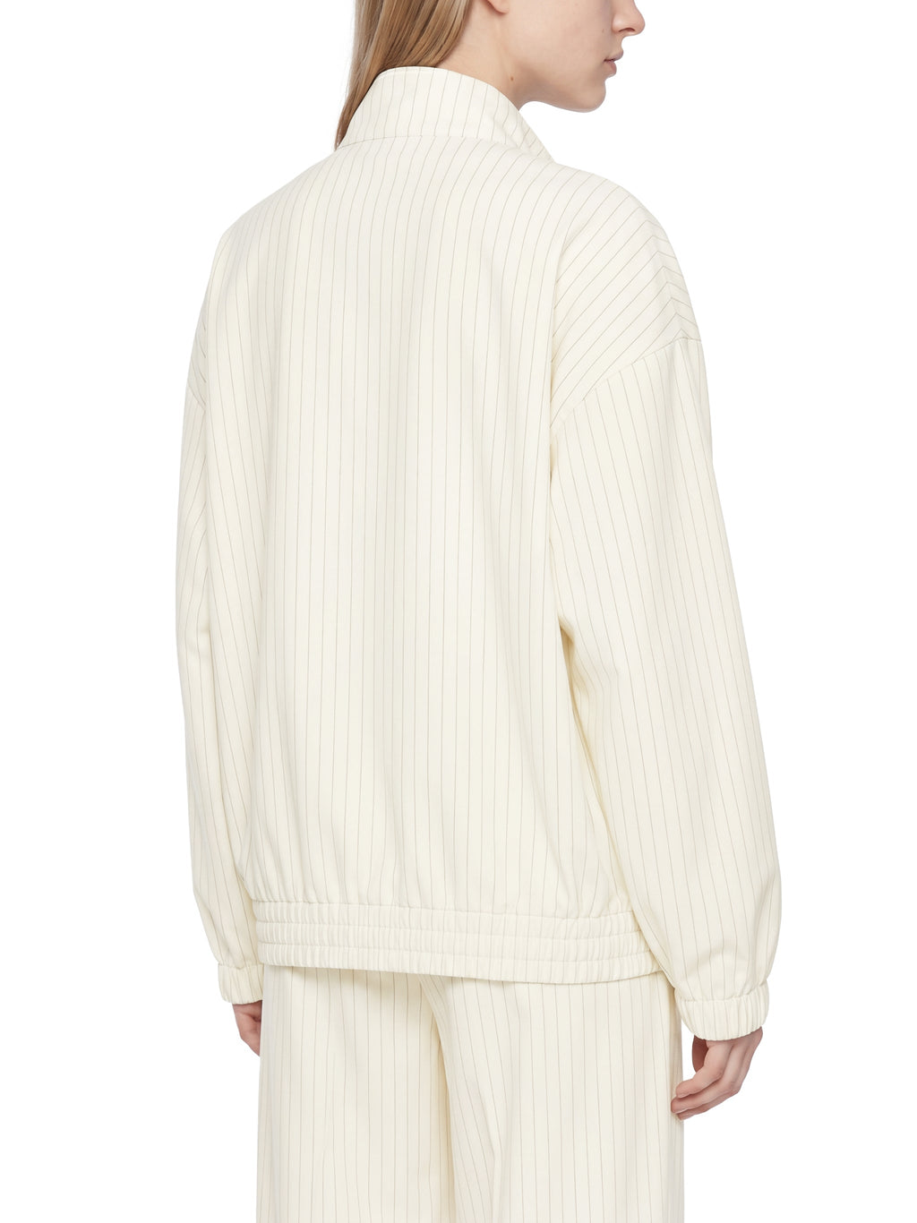 Unisex Striped Full-Zip Track Jacket