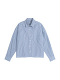 Unisex Boxy Striped Shirt