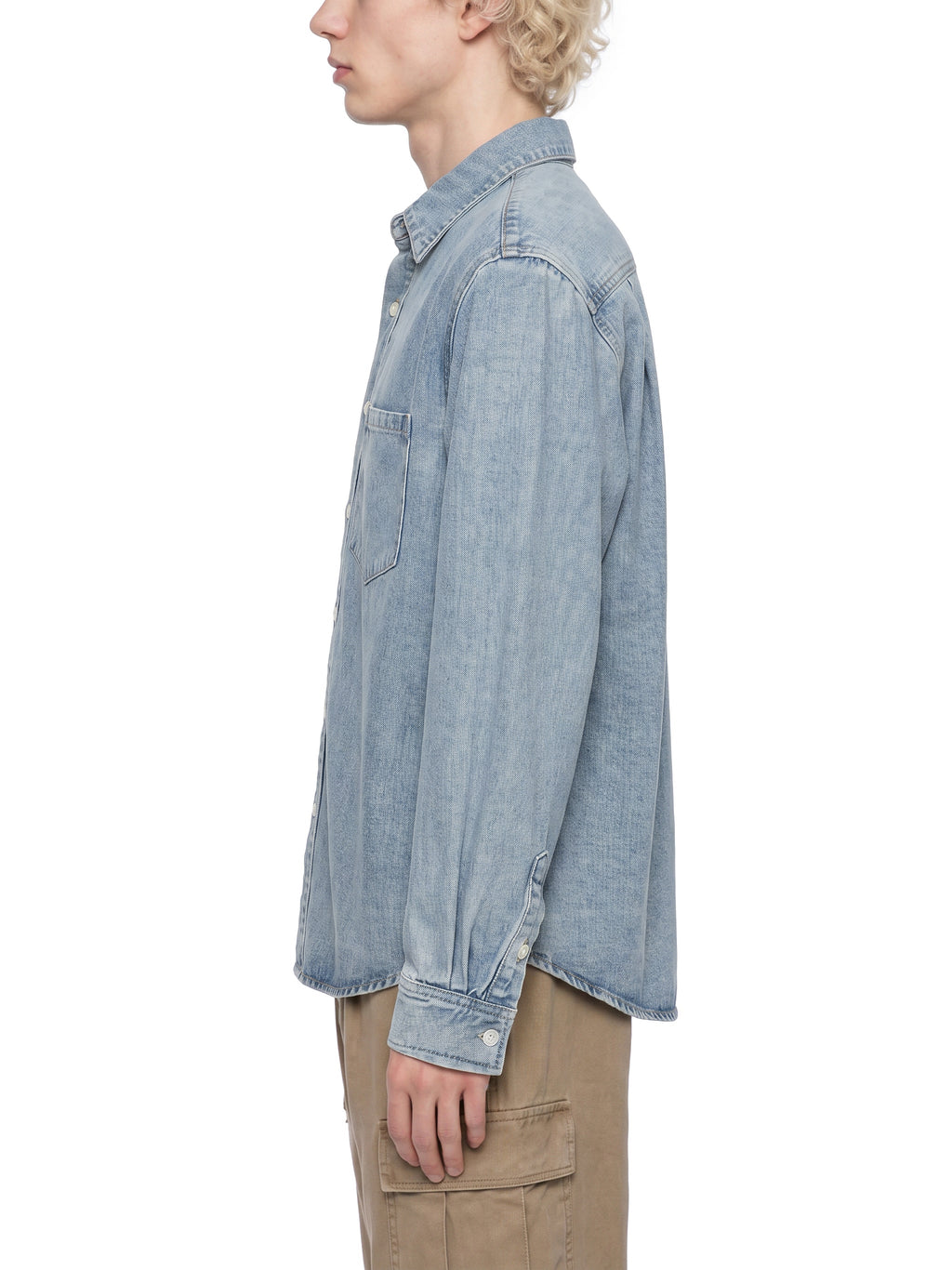 Unisex Vintage Wash Denim Shirt