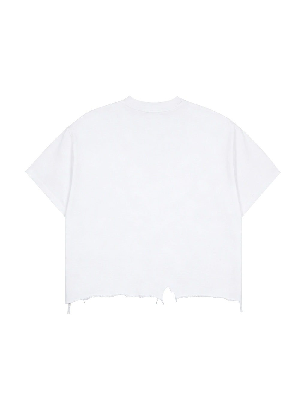 Unisex Vintage-Wash Boxy Distressed-Hem T-Shirt gallery view
