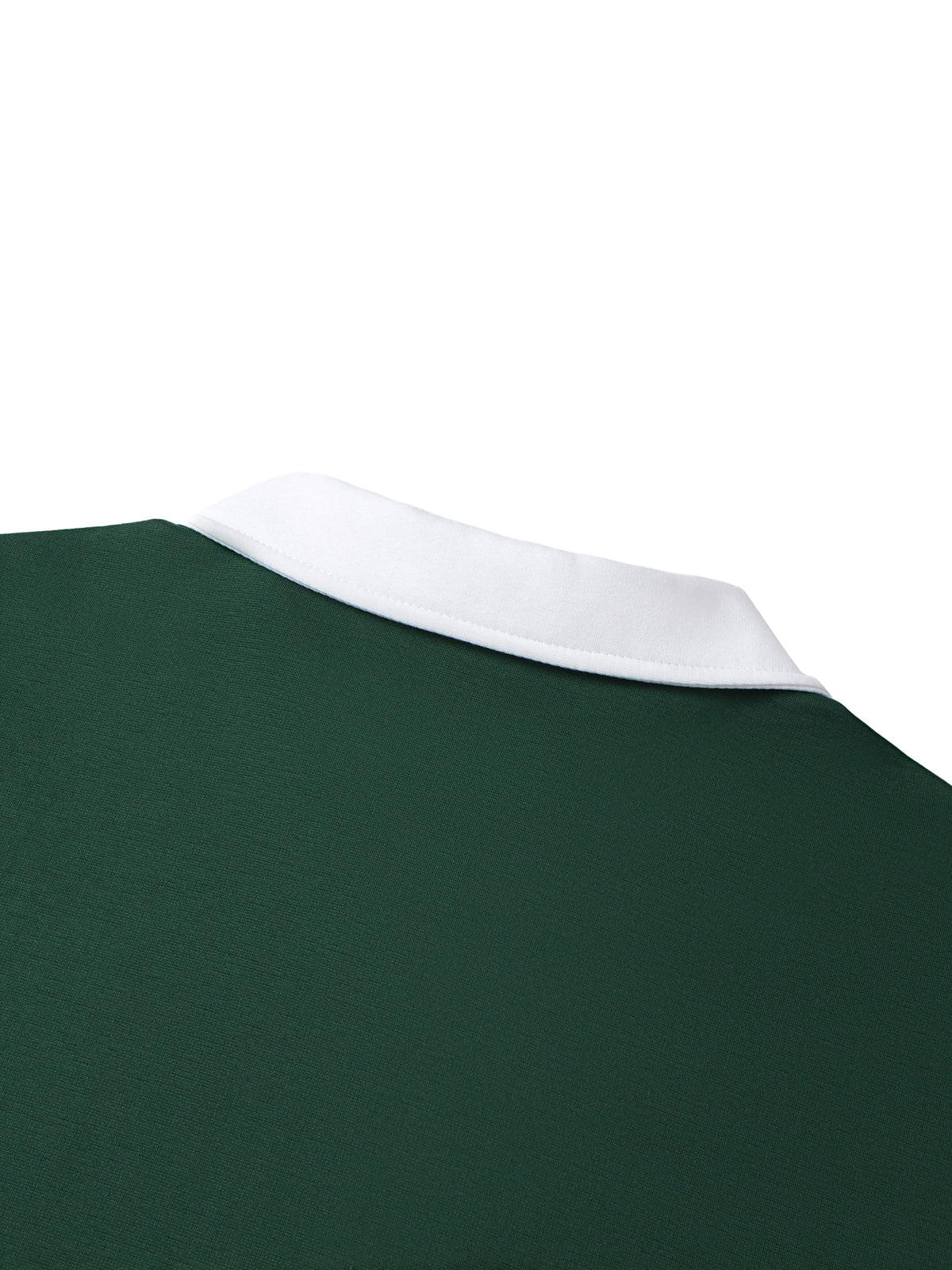 Contrast Collar Raglan Polo Shirt