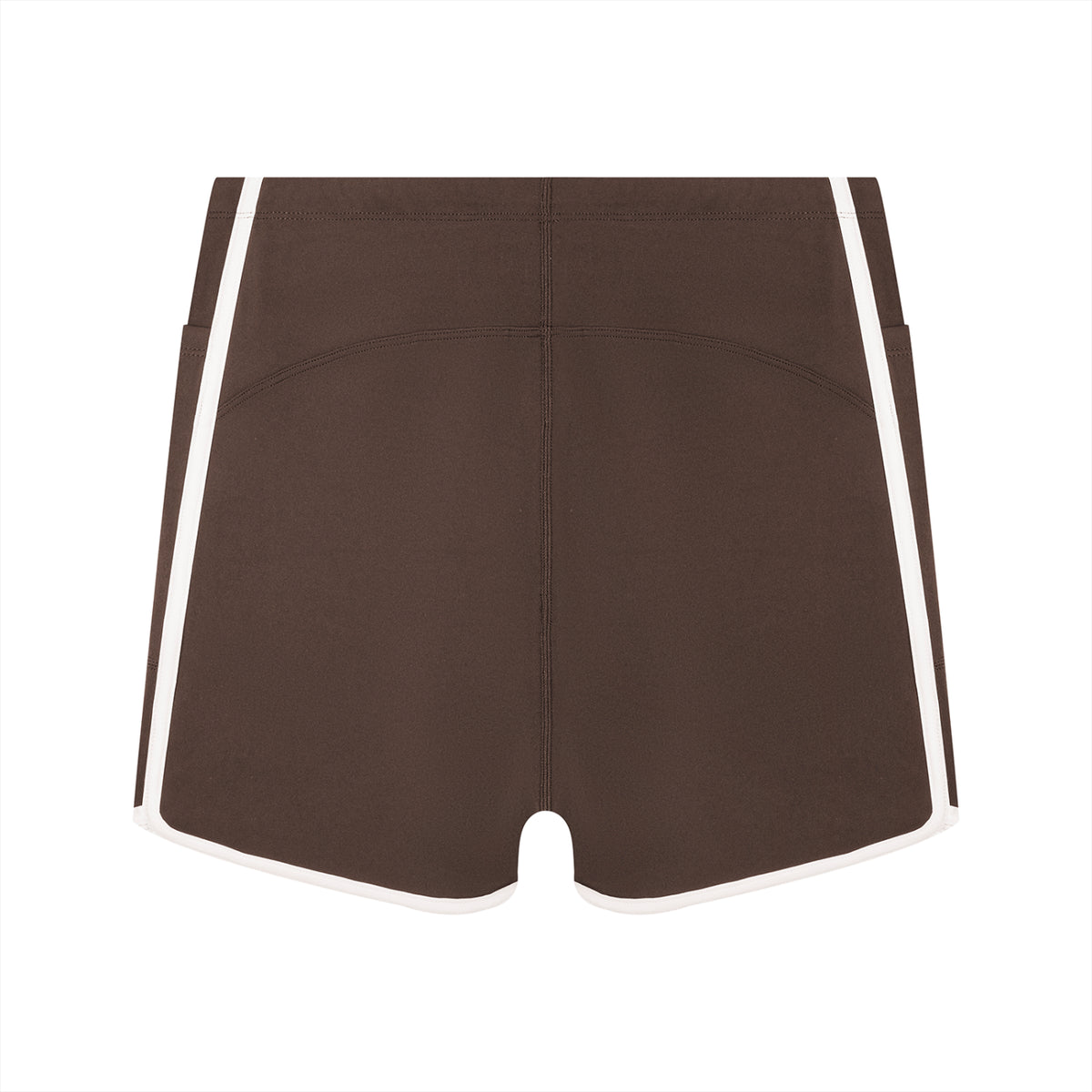 Off Script Women’s High-Rise Contrast-Piped Yoga Shorts