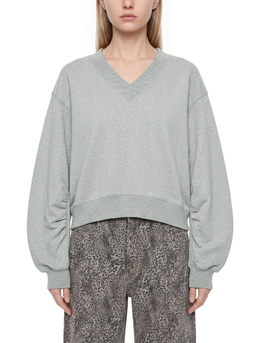 Women’s Crop V-Neck Sweatshirt