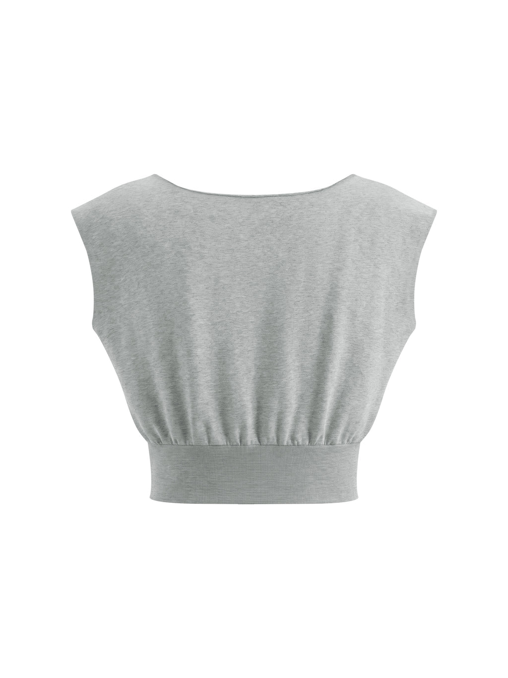 Women’s Boatneck Raw Edge Crop T-Shirt