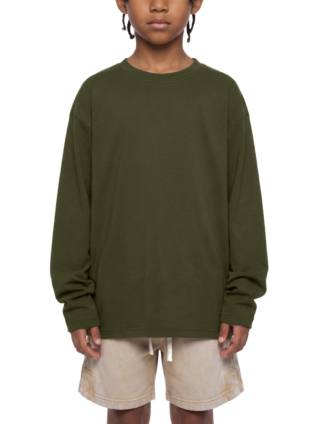 Kids' Drop-Shoulder Long-Sleeve T-Shirt