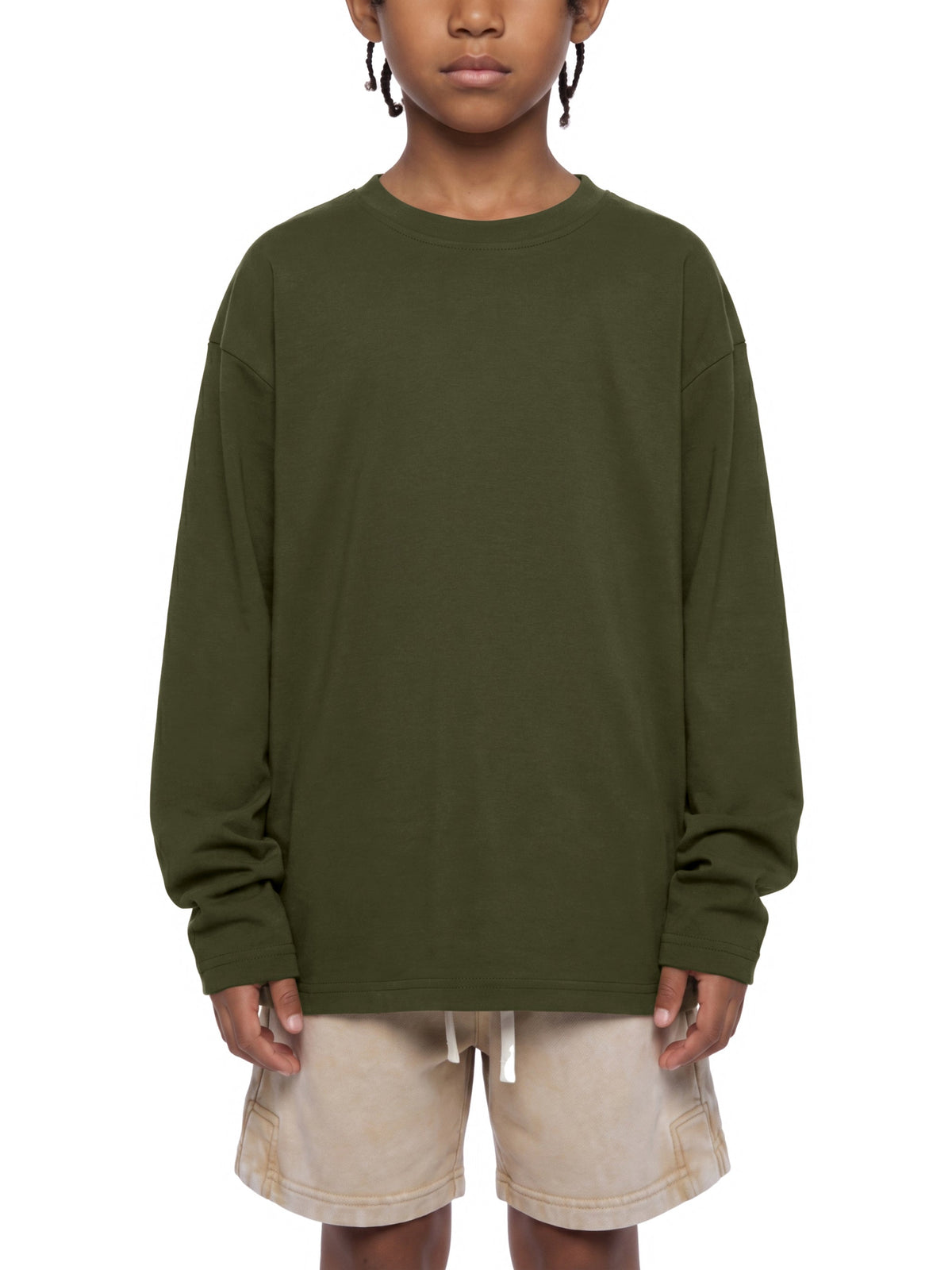 Kids' Drop-Shoulder Long-Sleeve T-Shirt
