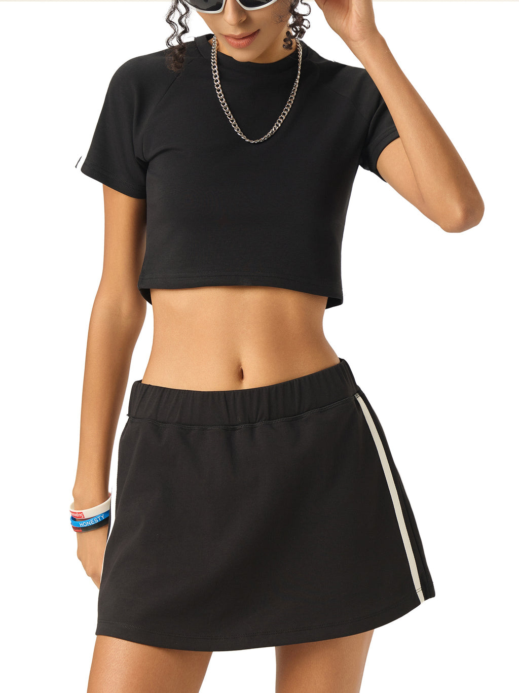 Women’s Taped Cooling Performance Crop Top gallery view