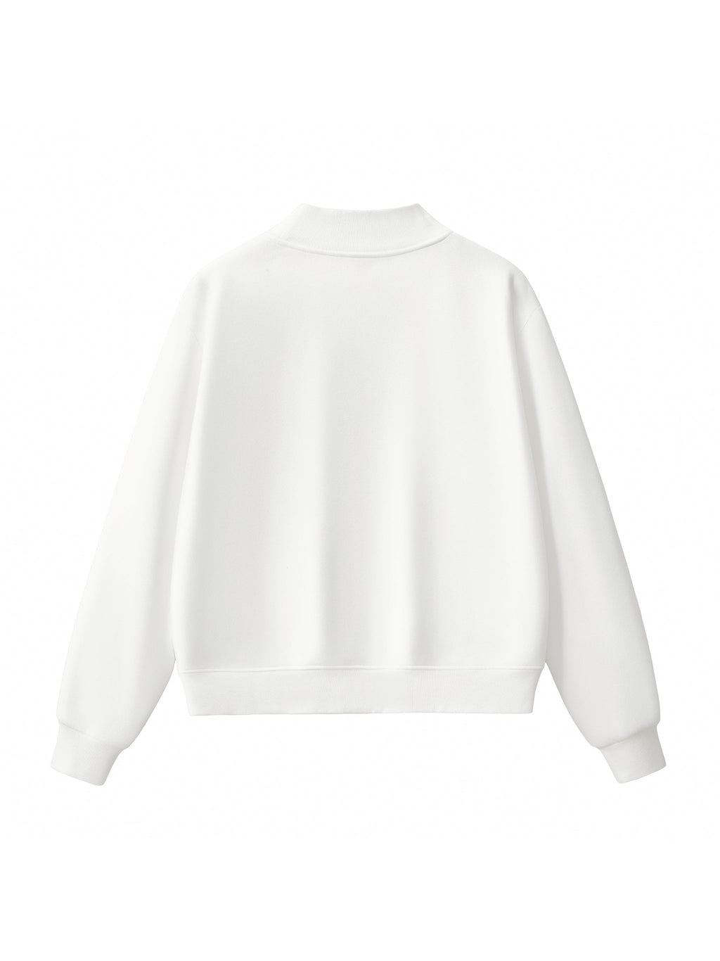 Essential Fleece Mock-Neck Crew Sweatshirt – product view 7