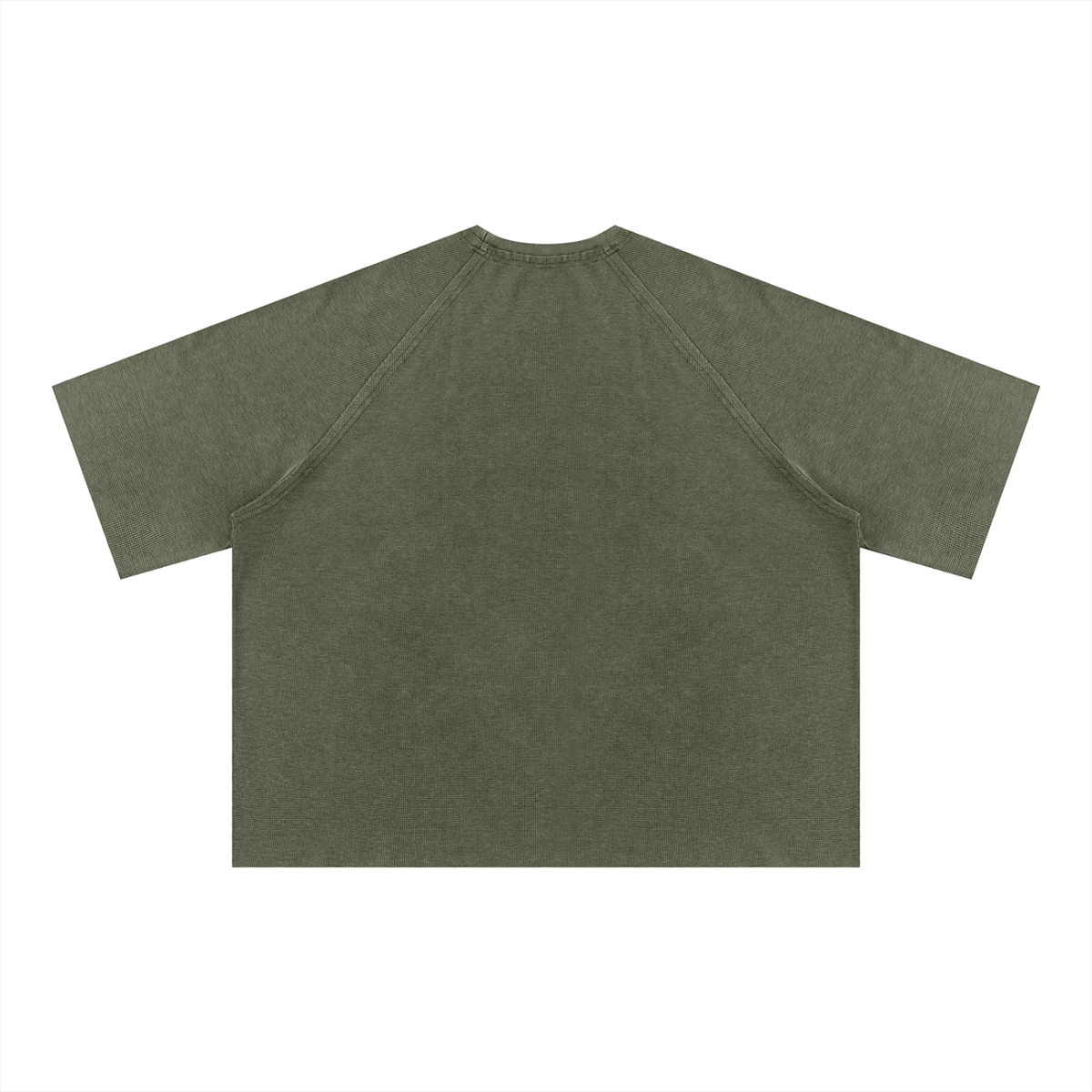 Unisex Mineral Wash Boxy Waffle T-Shirt