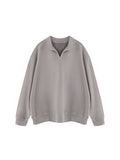 Unisex Vintage Wash Collared Sweatshirt