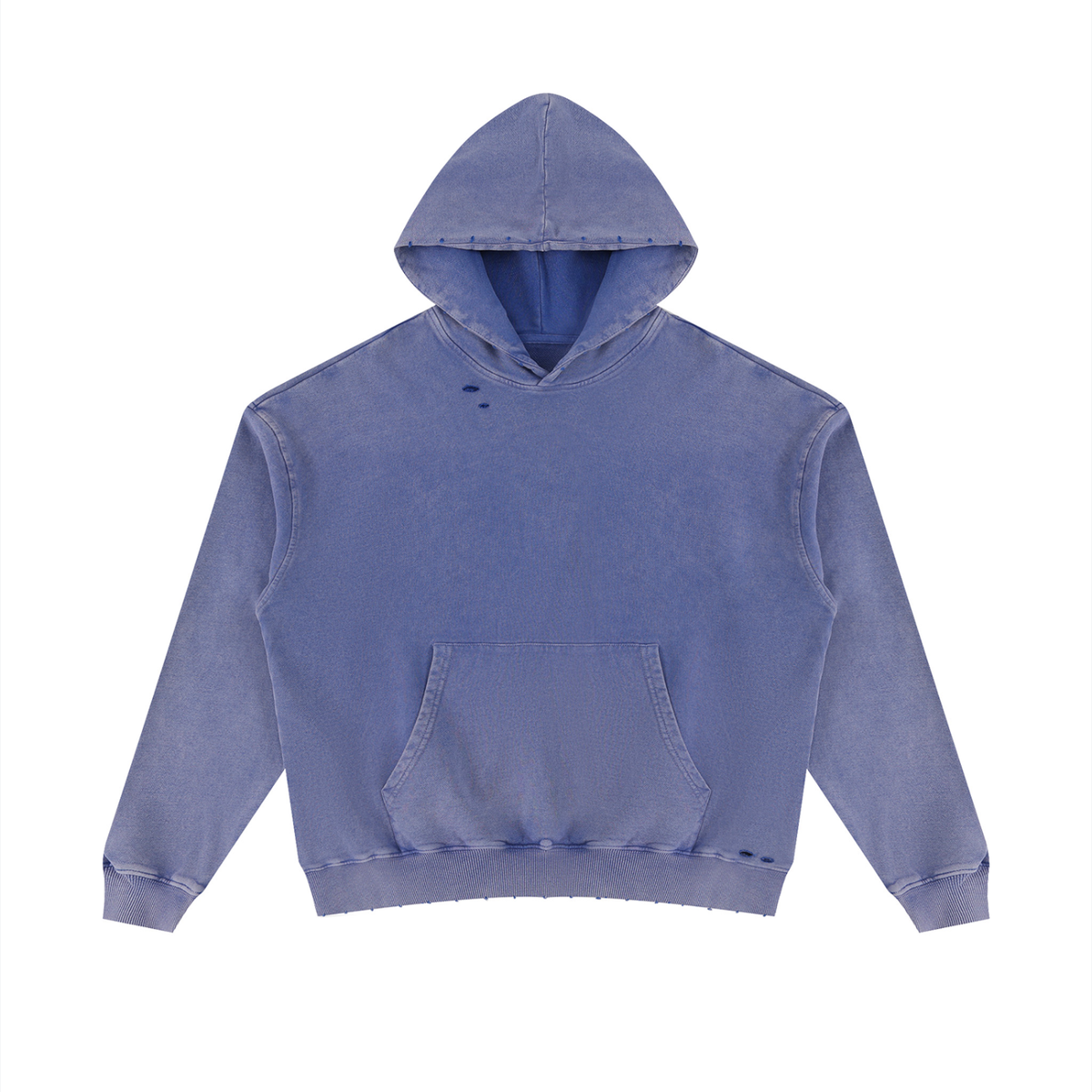 Unisex Mineral Wash Distressed Hoodie
