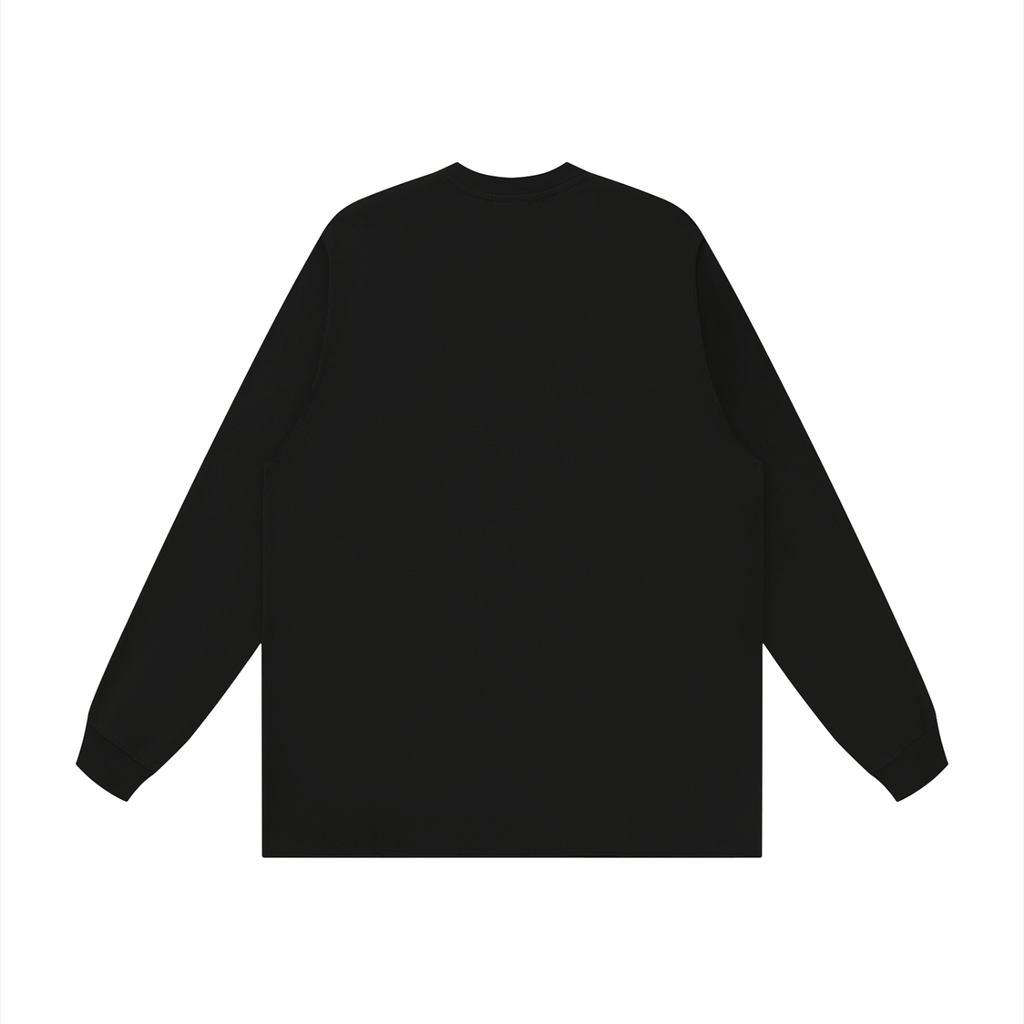 Unisex Raw Hem Long Sleeve T-Shirt