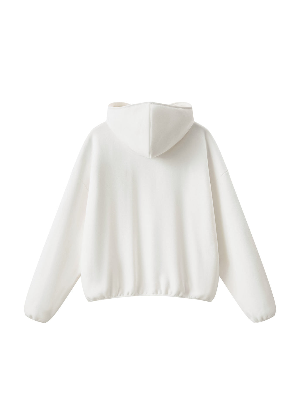 Unisex Boxy Piping Fleece Hoodie