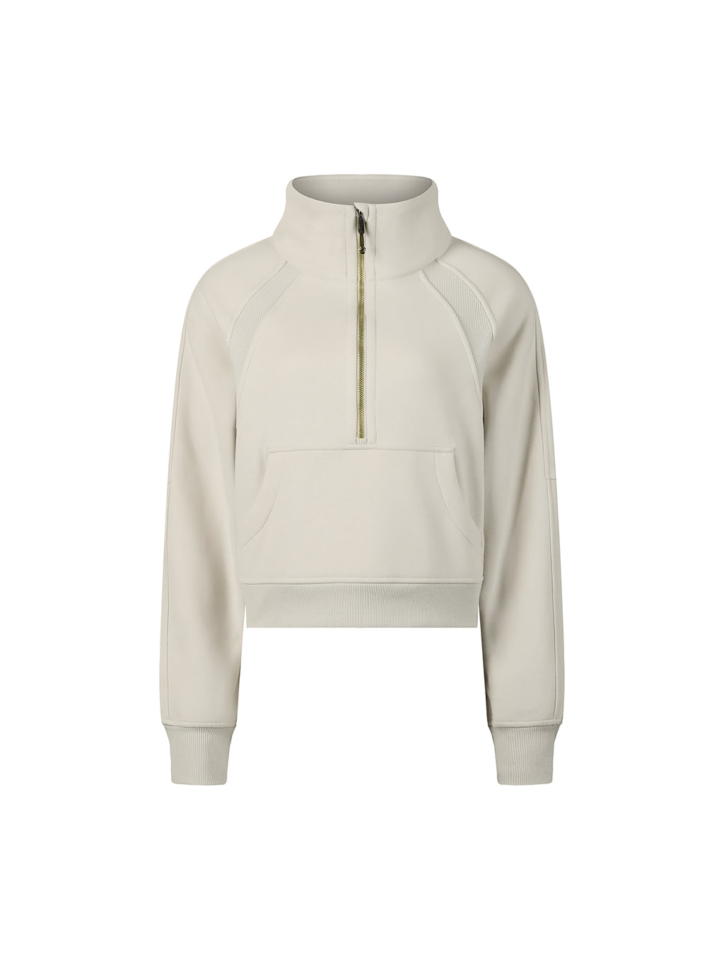Cropped Half-Zip Sweatshirt
