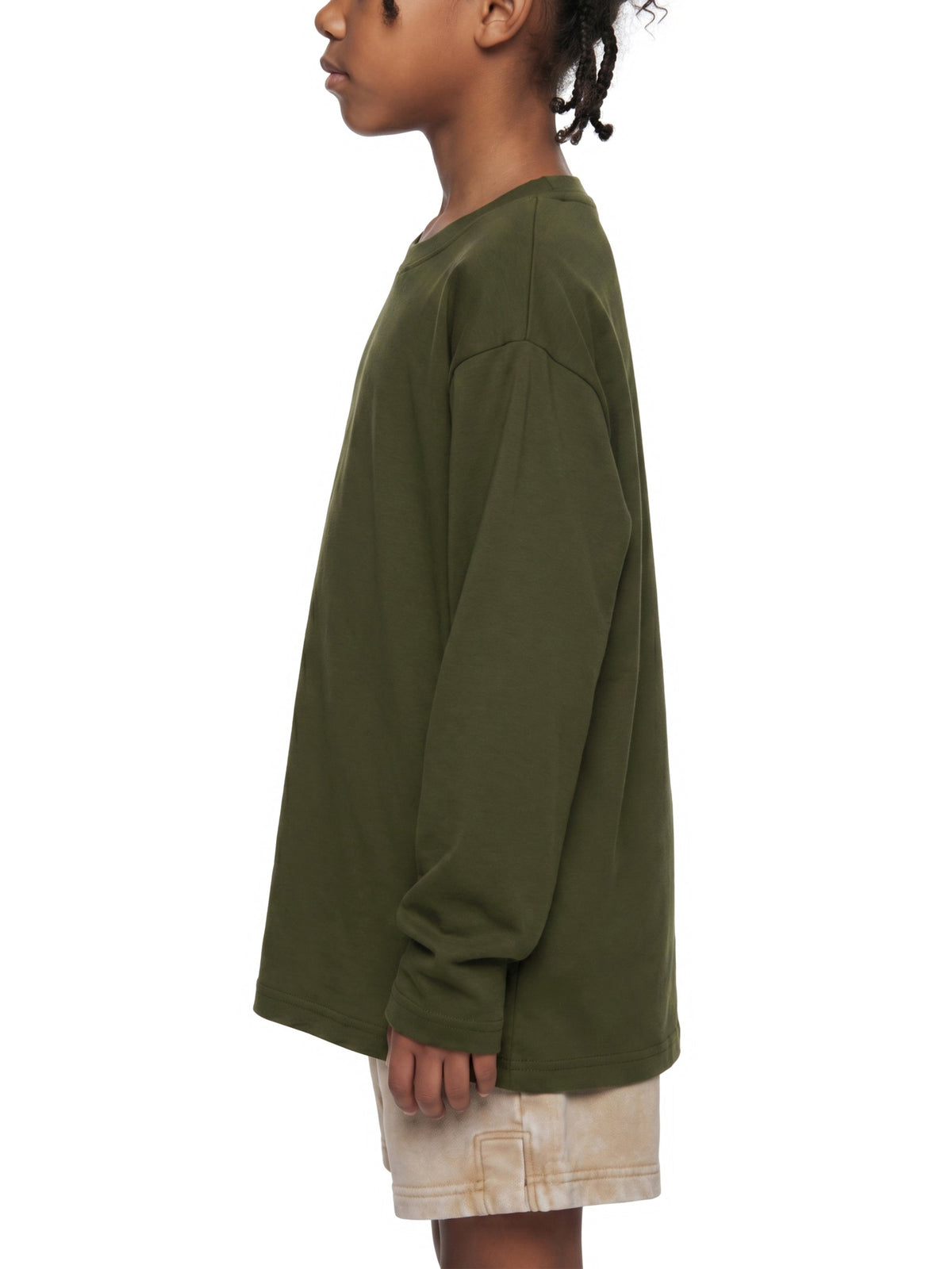 Kids' Drop-Shoulder Long-Sleeve T-Shirt