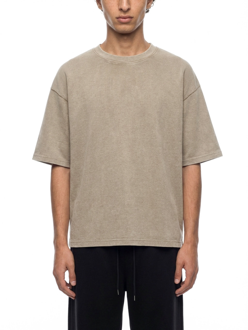 Unisex Mineral Wash Waffle Boxy T-Shirt