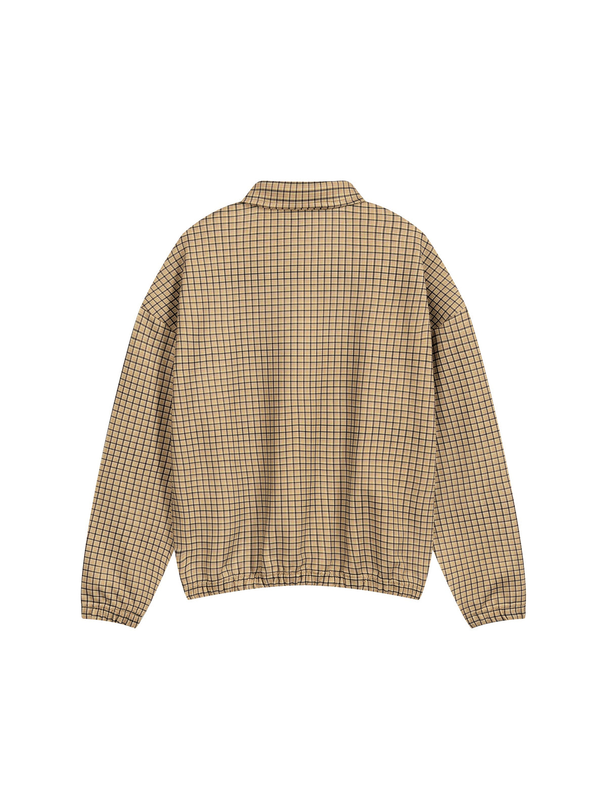 Unisex Plaid Quarter-Zip Sweatshirt