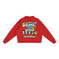 ADHD Macarena Women's Essential Fleece Mock-Neck Graphic Sweatshirt - Red front
