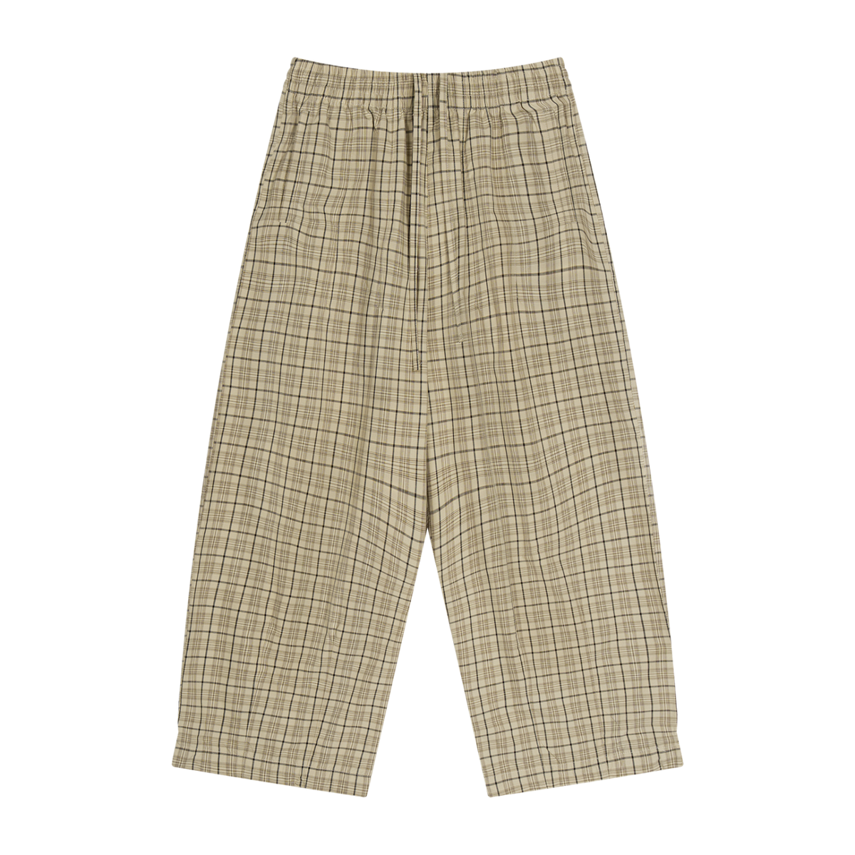 Unisex Plaid Wide-Leg Pants