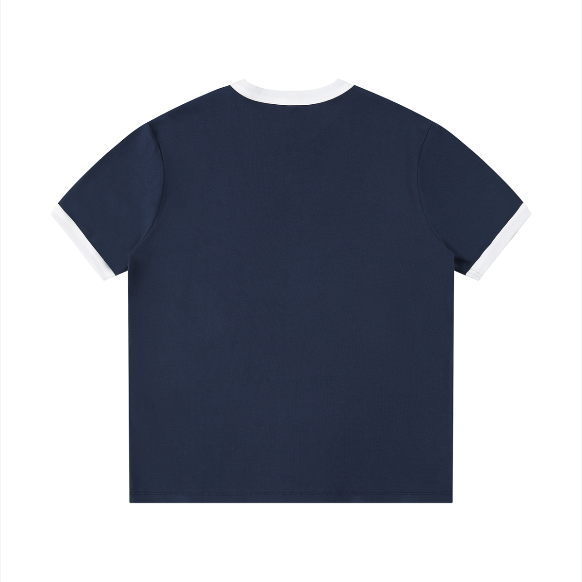 Unisex Contrast-Edge Ribbed Crewneck T-Shirt gallery view