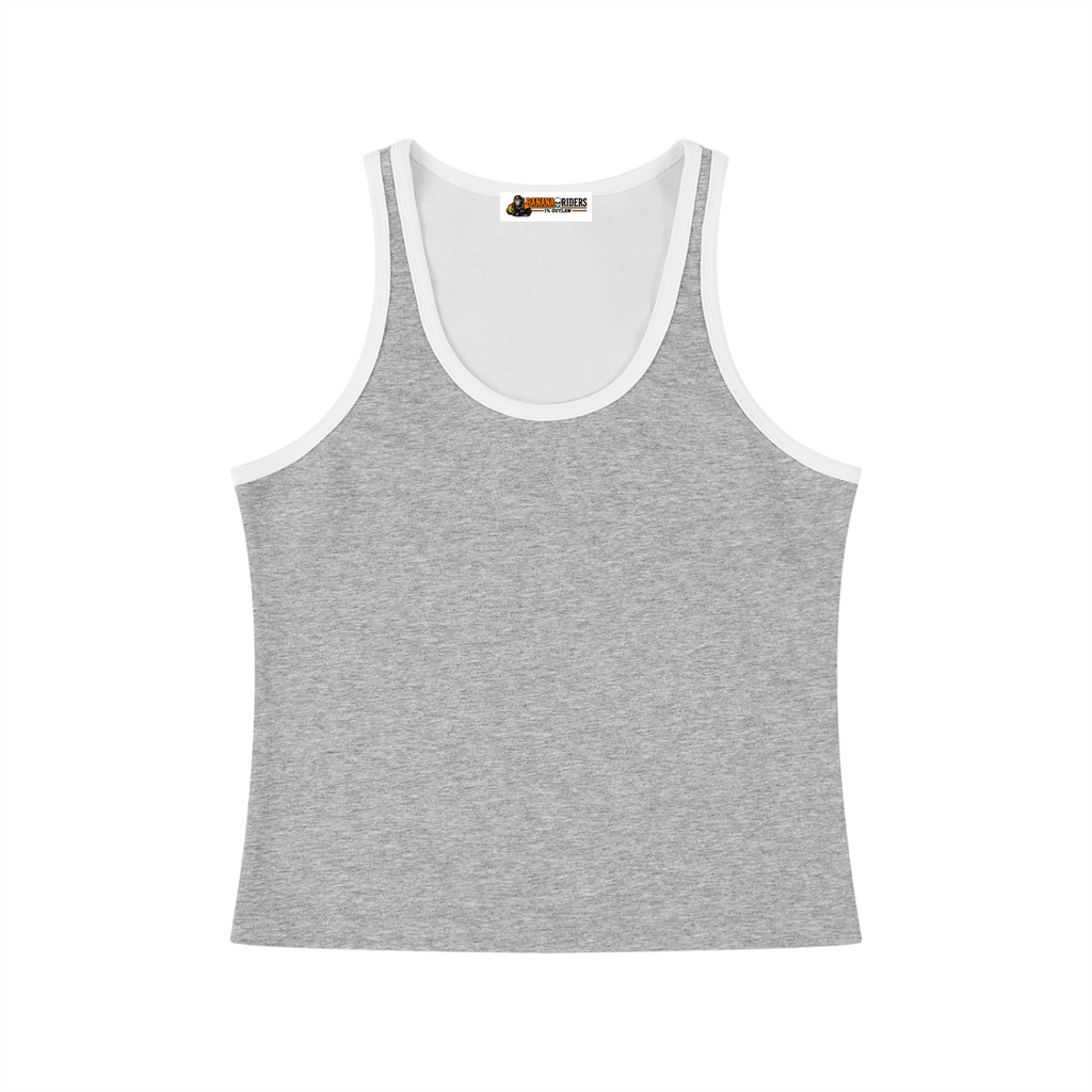 Women's Color Block Cropped Tank Top