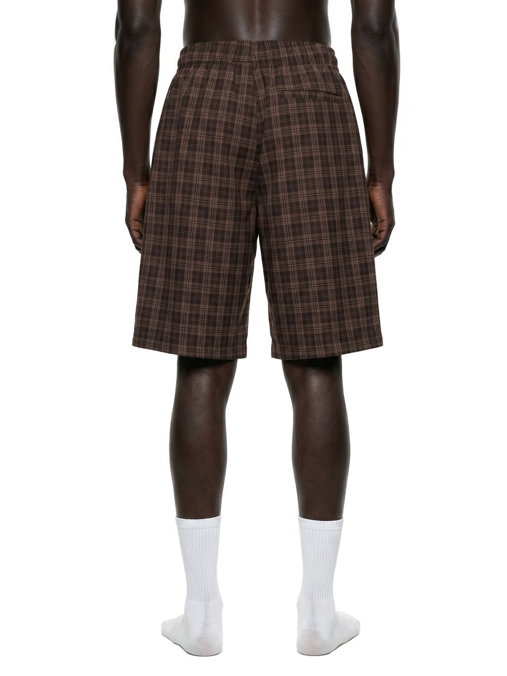 Unisex Plaid Wide-Leg Shorts
