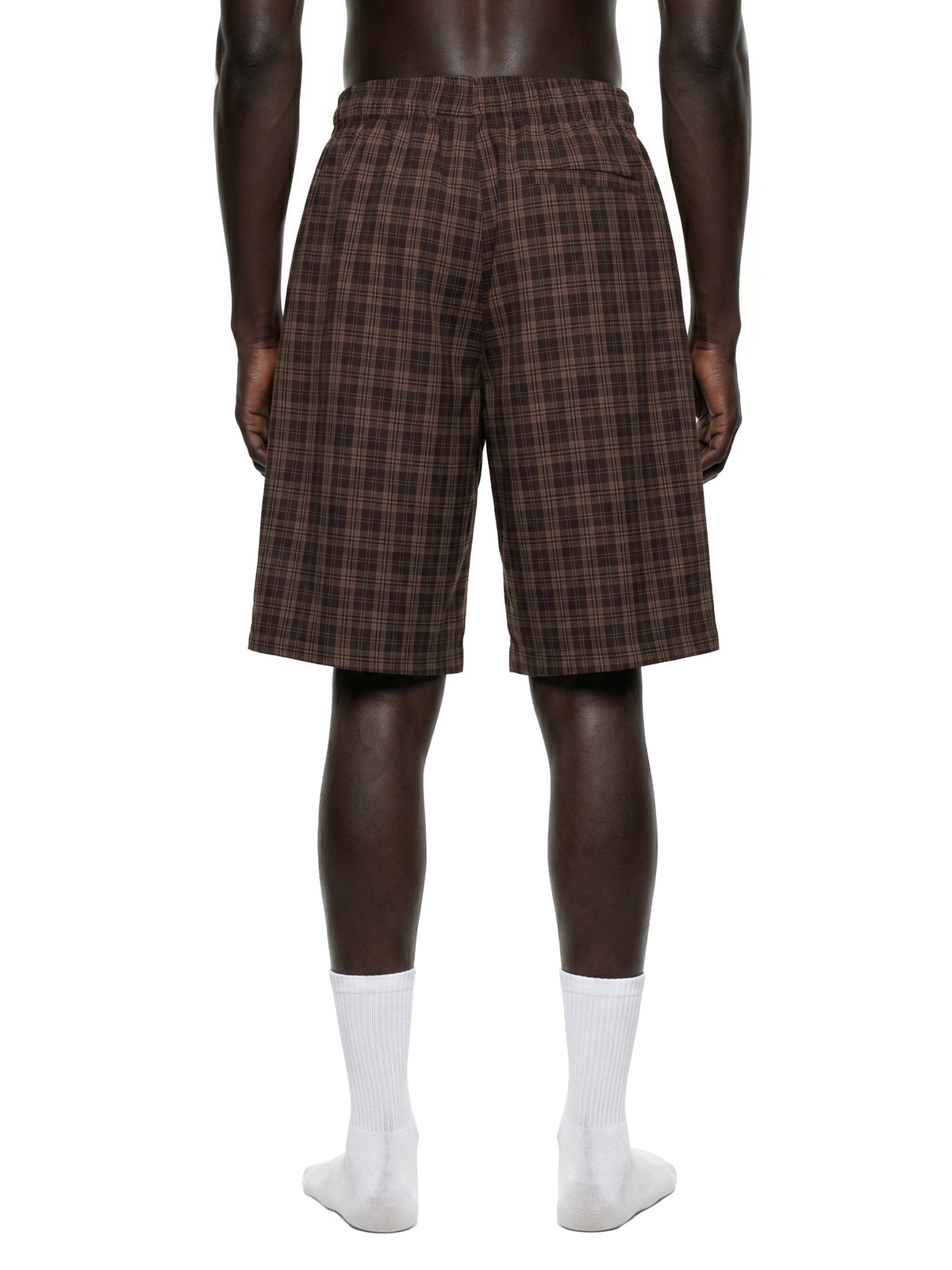 Unisex Plaid Wide-Leg Shorts