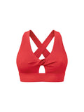 Women's Twist Front V-Neck Sports Bra