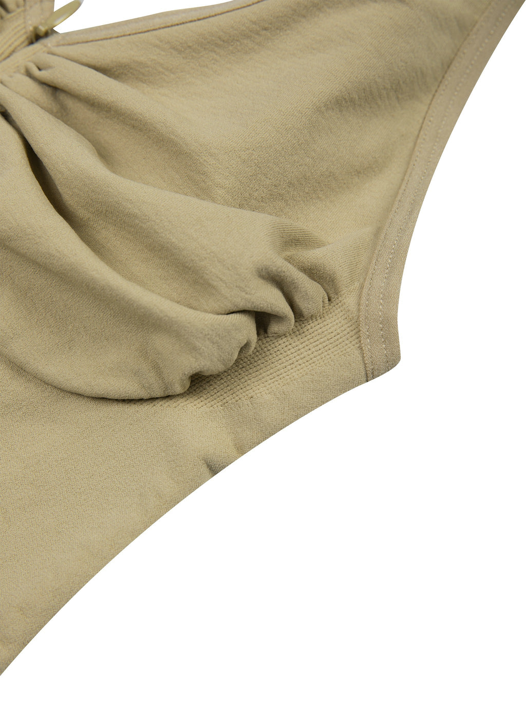 Women’s Full-Zip Ruched Bodysuit