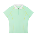 Women’s Slim Fit Quarter-Zip Polo Shirt