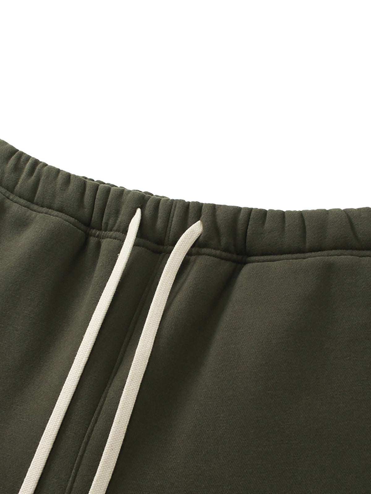 Unisex Solid Colour Fleece Straight-Leg Pants
