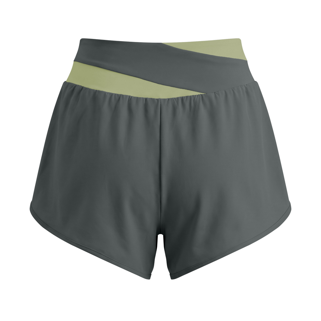 Off Script Women’s High-Rise Panelled Yoga Shorts