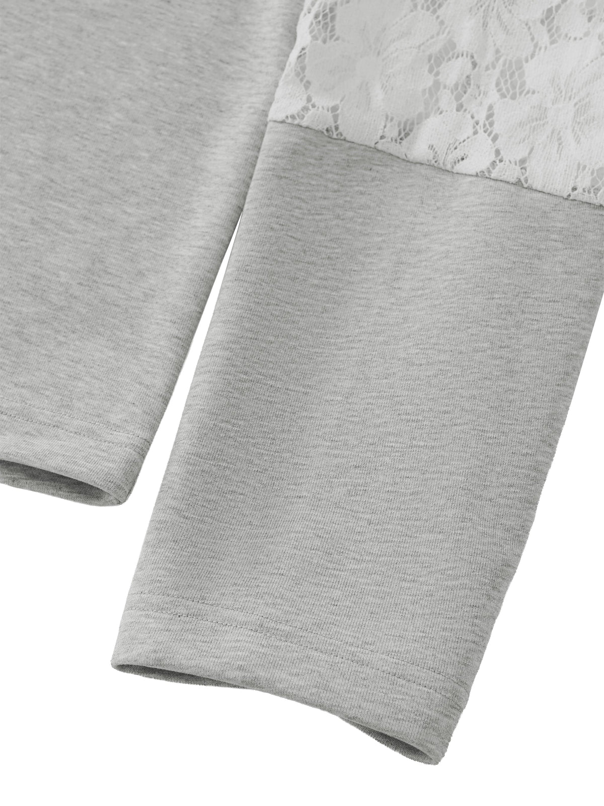 Women’s Cropped Lace-Panel Hoodie