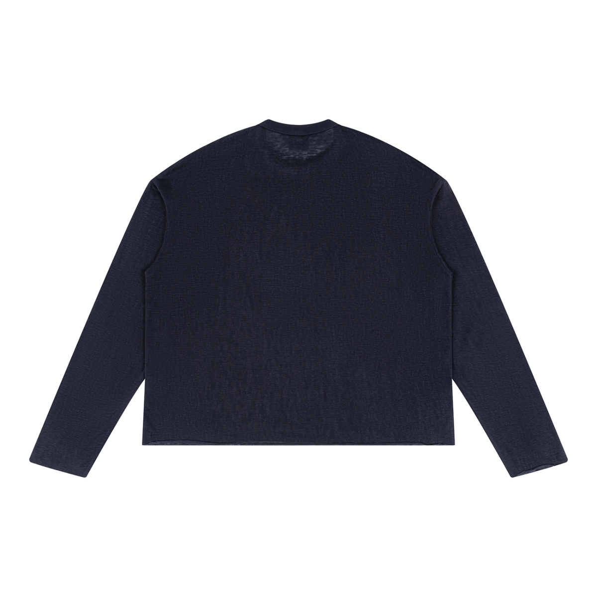 Unisex Raw Edge Long Sleeve T-Shirt
