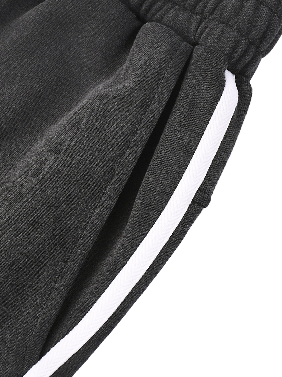 Snow Washed Contrast Tape Sweatpants