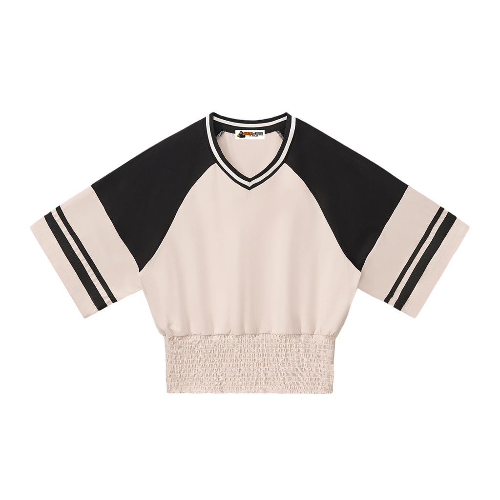 Women's Color Block Ruched T-Shirt