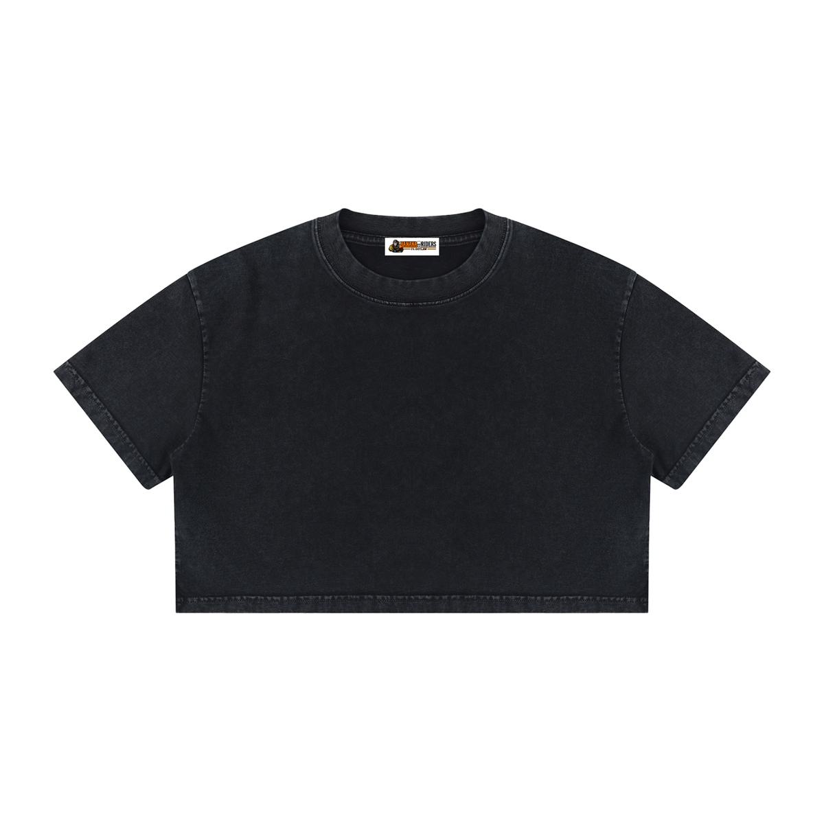 Women's Mineral Wash Cotton Crop T-Shirt