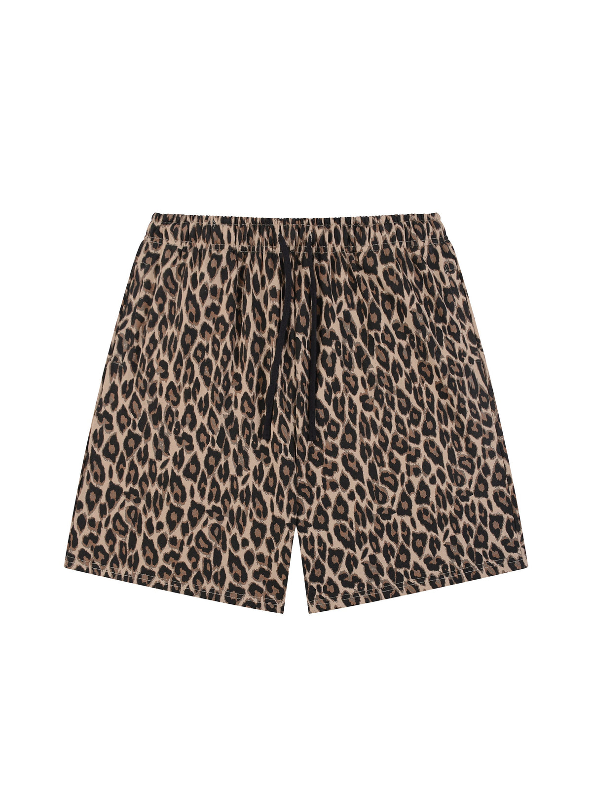 Unisex Heavyweight Leopard Drawstring Shorts
