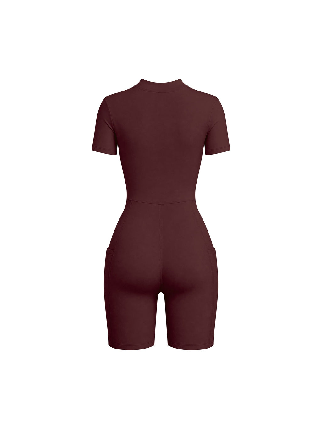 Women's Quarter-Zip Short Sleeve Romper