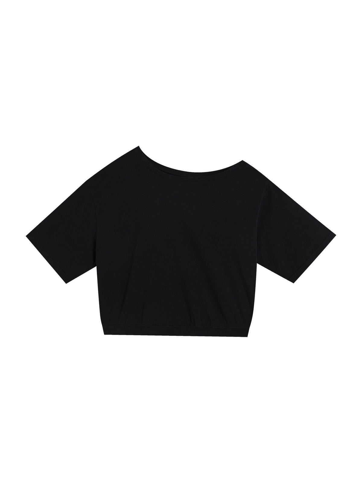 Asymmetric Shoulder Oversized Cotton T-Shirt